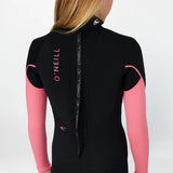 O'Neill Girl's Reactor 3/2mm Steamer Back Zip 2026 - Pink
