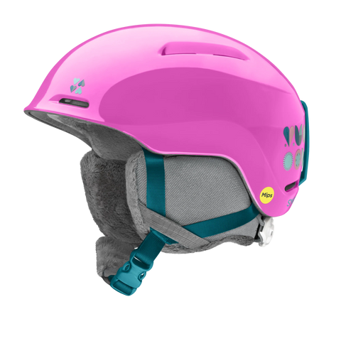 Smith Glide Junior MIPS Helmet 2026 - Vivid Pink Hearts