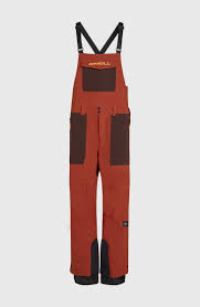 O'Neill Men’s PEAK BIB Snow Pants 2026 - Bonfire Colour Block