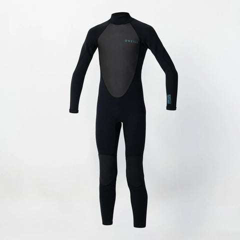 O'NEILL Kid's Factor 3/2mm Steamer Back Zip Youth Wetsuit - Black
