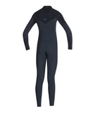 O'Neill Youth Hyperfreak 4/3+ Chest Zip Wetsuit - Gunmetal/Black