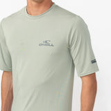 O'Neill Clean & Mean Short Sleeve Rash Vest Tee 2026/27 - Seagrass
