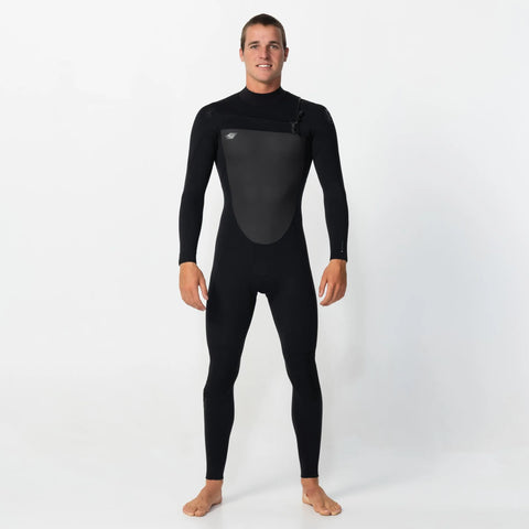 O'Neill Defender 4/3MM Chest Zip Steamer Wetsuit 2026 - Black