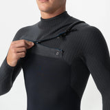 O'Neill Hyperfreak 4/3+ Chest Zip Steamer Wetsuit 2026 - Tempered Steel