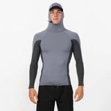 O'Neill Hyperfreak skins Long Sleeve Rashguard with Hood 2026/27 - Steel Grey