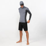 O'Neill Hyperfreak skins Long Sleeve Rashguard with Hood 2026/27 - Steel Grey