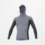 O'Neill Hyperfreak skins Long Sleeve Rashguard with Hood 2026/27 - Steel Grey