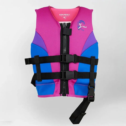 O'Neill Kids Reactor L50s Life Jacket 2026/27 - Magenta Haze