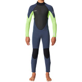 O'Neill Boys Reactor II 3/2MM Youth Wetsuit 2024 - Lime