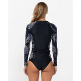O'Neill Women's Laney Front Zip Long Sleeve Rash Vest 2026/27 - Tropic Noir