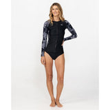 O'Neill Women's Laney Front Zip Long Sleeve Rash Vest 2026/27 - Tropic Noir