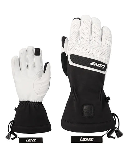 LENZ Ski Gloves Women - White/Black