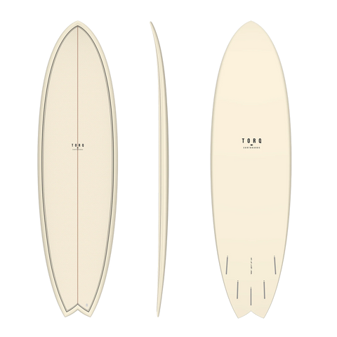 Torq TET Mod Fish 7'2" 2025 - Classic Cream