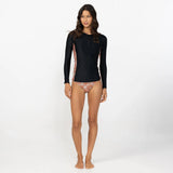 O'Neill Women's Bahia 1/4 Zip Long Sleeve Rash Vest 2026/27 - Tangerine Tile