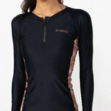 O'Neill Women's Bahia 1/4 Zip Long Sleeve Rash Vest 2026/27 - Tangerine Tile
