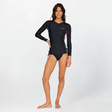 O'Neill Women's Bahia 1/4 Zip Long Sleeve Rash Vest 2026 - Tropic Texta