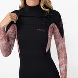 O'Neill Women's Bahia 3/2mm Steamer Chest Zip Wetsuit 2027 - Tangerine Tile