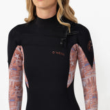 O'Neill Women's Bahia 3/2mm Steamer Chest Zip Wetsuit 2027 - Tangerine Tile