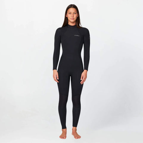 O'Neill Women's Bahia 3/2mm Steamer Back Zip Wetsuit 2027 - Black