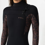 O'Neill Women's Bahia 4/3mm Chest Zip Steamer Wetsuit 2026 - Terra Weave