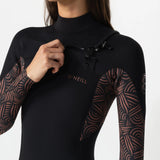 O'Neill Women's Bahia 4/3mm Chest Zip Steamer Wetsuit 2026 - Terra Weave