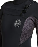 O'NEILL Women's Bahia 4/3mm Steamer Chest Zip Wetsuit 2023 - Black Night Reef