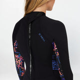 O'NEILL Women's Bahia 2mm Long Sleeve Mid Spring Suit Back Zip 2026 - Tropic Texta