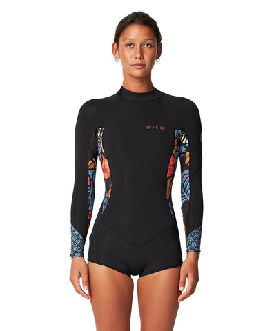 O'NEILL Women's Bahia Mid 2mm Spring Suit Long Arm Long 2025 - Vintage Aloha