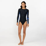 O'Neill Women's Bahia Front Zip Long Sleeve Rash Vest 2026/27 - Seawater Floral