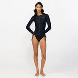 O'Neill Women's Bahia Front Zip Long Sleeve Rash Vest 2026/27 - Seawater Floral