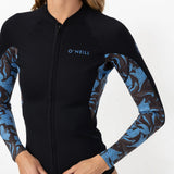 O'NEILL Women's Bahia Full Zip Wetsuit Jacket 1.5mm 2026/27 - Seawater Floral