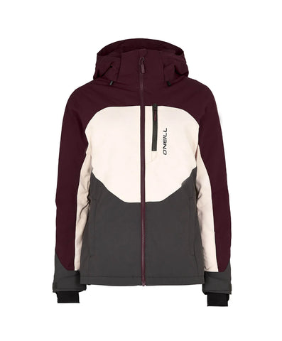 O'Neill Carbonite Ladies Jacket 2024 - Windsor Wine Colour Block