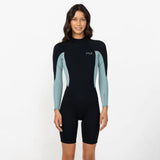 O'NEILL Women's Reactor 2mm Long Sleeve Boyleg Spring Suit Back Zip 2026/27 - Eucalyptus