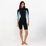 O'NEILL Women's Reactor 2mm Long Sleeve Boyleg Spring Suit Back Zip 2026/27 - Eucalyptus
