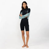 O'NEILL Women's Reactor 2mm Long Sleeve Boyleg Spring Suit Back Zip 2026/27 - Eucalyptus