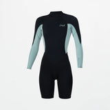 O'NEILL Women's Reactor 2mm Long Sleeve Boyleg Spring Suit Back Zip 2026/27 - Eucalyptus