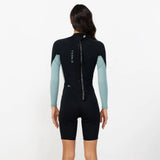 O'NEILL Women's Reactor 2mm Long Sleeve Boyleg Spring Suit Back Zip 2026/27 - Eucalyptus