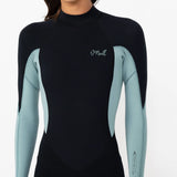O'NEILL Women's Reactor 2mm Long Sleeve Boyleg Spring Suit Back Zip 2026/27 - Eucalyptus