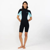 O'NEILL Women's Reactor 2mm Short Sleeve Spring Suit Back Zip 2026/27 - Bright Blue