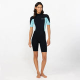 O'NEILL Women's Reactor 2mm Short Sleeve Spring Suit Back Zip 2026/27 - Bright Blue