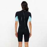 O'NEILL Women's Reactor 2mm Short Sleeve Spring Suit Back Zip 2026/27 - Bright Blue