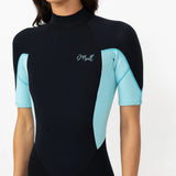 O'NEILL Women's Reactor 2mm Short Sleeve Spring Suit Back Zip 2026/27 - Bright Blue