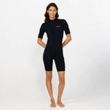 O'NEILL Women's Reactor 2mm Short Sleeve Spring Suit Back Zip 2026/27 - Black