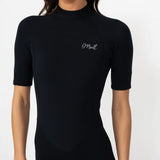 O'NEILL Women's Reactor 2mm Short Sleeve Spring Suit Back Zip 2026/27 - Black