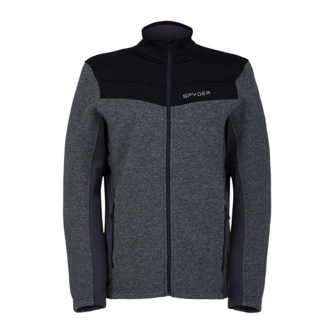 Spyder Encore Full Zip Mens Fleece Jacket 2022 - Black Ebony