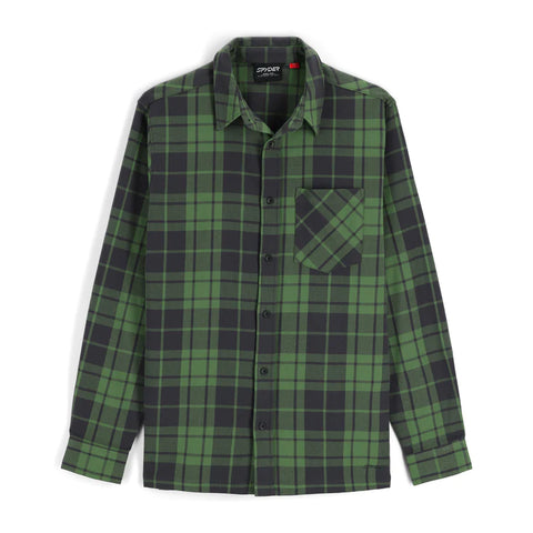 Spyder Elevation Tech Flannel Mens 2023 - Pine Plaid