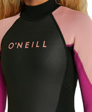 O'neill Girls Reactor II 3/2mm Steamer Wetsuit - Black/Magenta Haze