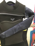 ROXY SYNCRO PLUS 4/3MM LFS CHEST ZIP WOMENS WETSUIT - Black/Gun Metal
