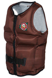 Jetpilot X1 Boys Sublimated Youth Neo Vest 2023 - Coffee