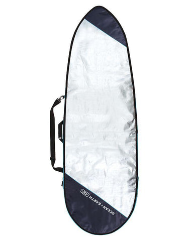 O&E BARRY BASIC FISH COVER Surf Board Bag - Blue edge
